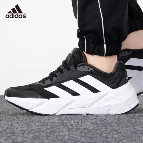 

Мужские кроссовки Adidas AdiStar Run для бега, черные кроссовки для марафона #995, Черный, adidas adistar