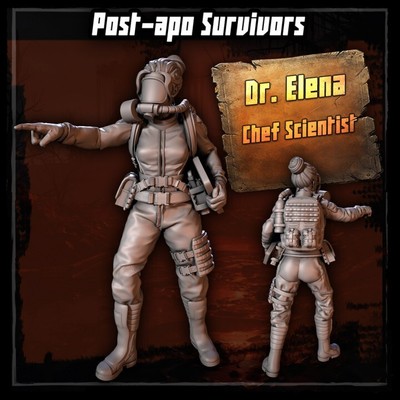 Post-Apo Survivors Dr. Elena 32mm Stalker Inspired Medusa Project