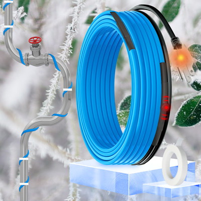 MAXKOSKO 6FT Self Regulating Heat Trace Cable Protects Pipes from Freezing
