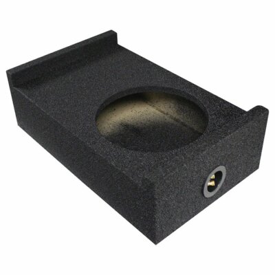 Qpower Single 10'' Universal Downfire or Behind Seat Emplty Box QBSHALLOW10DF