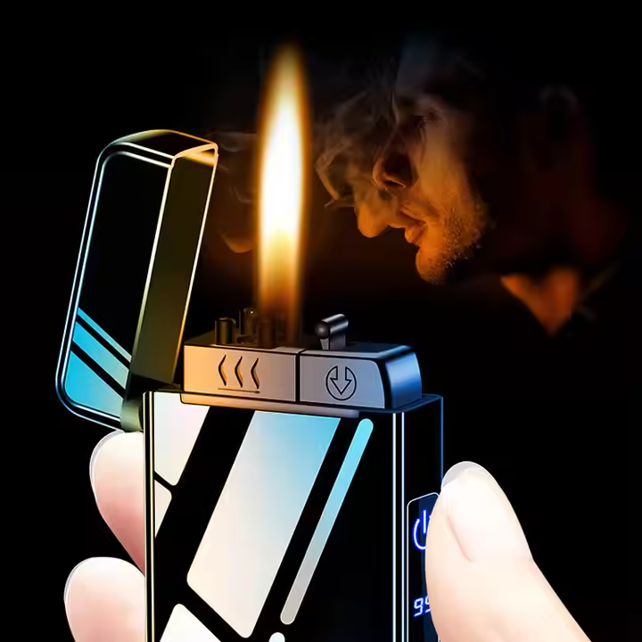 3 IN 1 BUTANE+ARC LIGHTER Plasma Torch Soft Flame Butane Rechargeable Flashlight
