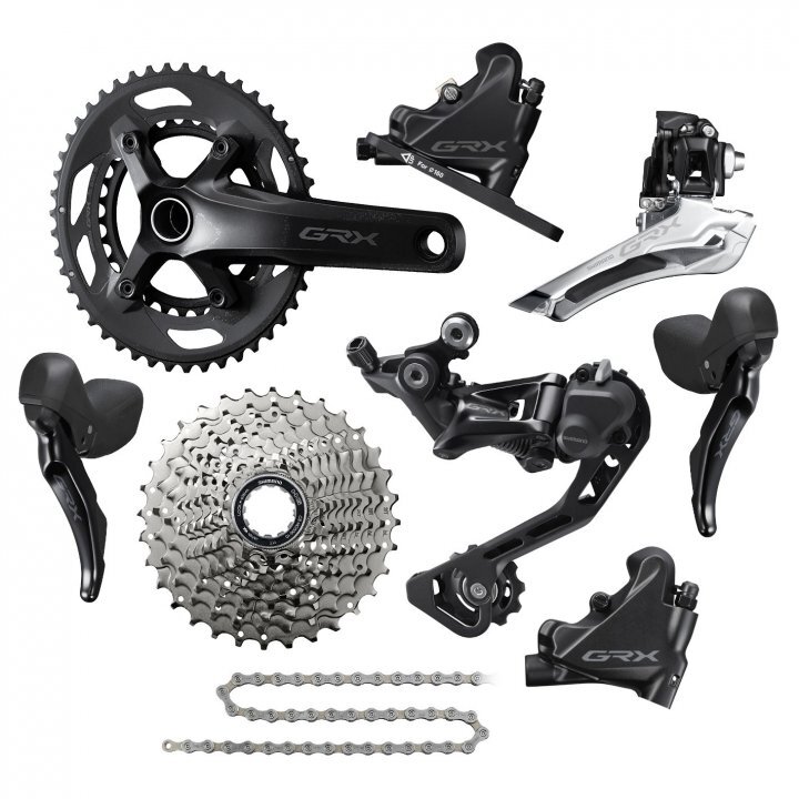 パーツ SHIMANO GRX RX400 mix set New Shimano GRX RX400 Groupset Gravel Road Bike 2x10 Speed