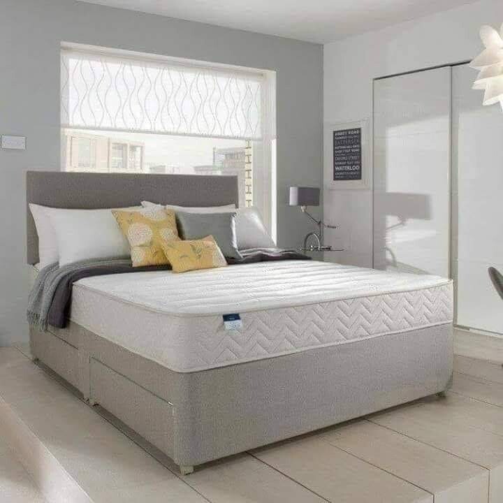 GREY FABRIC DIVAN FULL BED SET in Salford, Manchester Gumtree