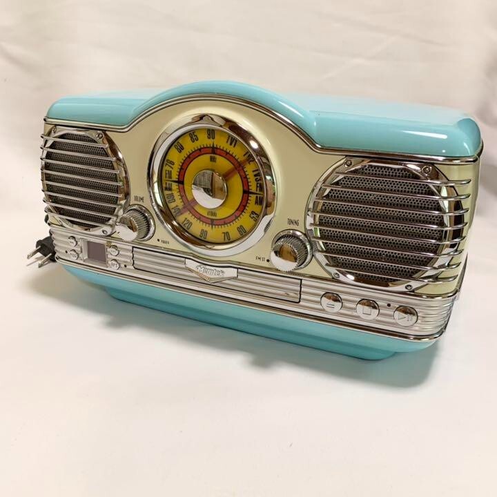 手数料安い MEMTEC MAP-2100 player CD nostalgic retro radio FM/AM ラジオ・コンポ