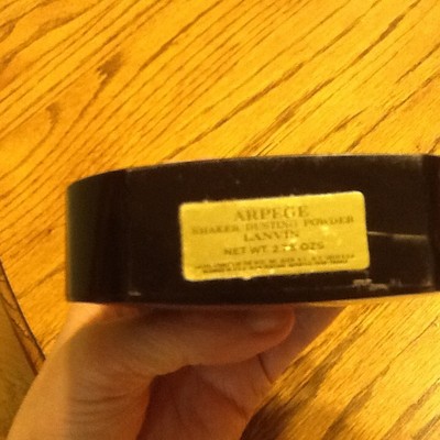 LANVIN ARPEGE SHAKER DUSTING POWDER 2.75 0Z. Half Full France
