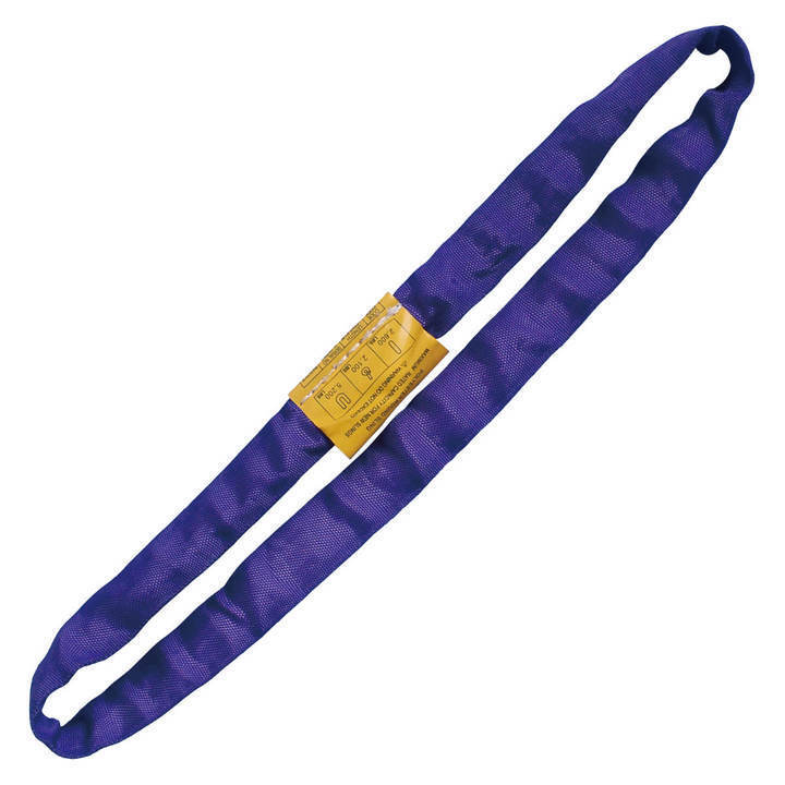 Endless Purple Round Lifting Sling Heavy Duty Polyester 2