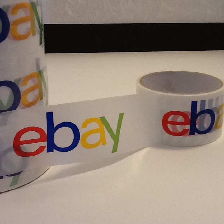 eBay branded packing tape LOT of 15 rolls 75 Yards each packaging shipping BOPP