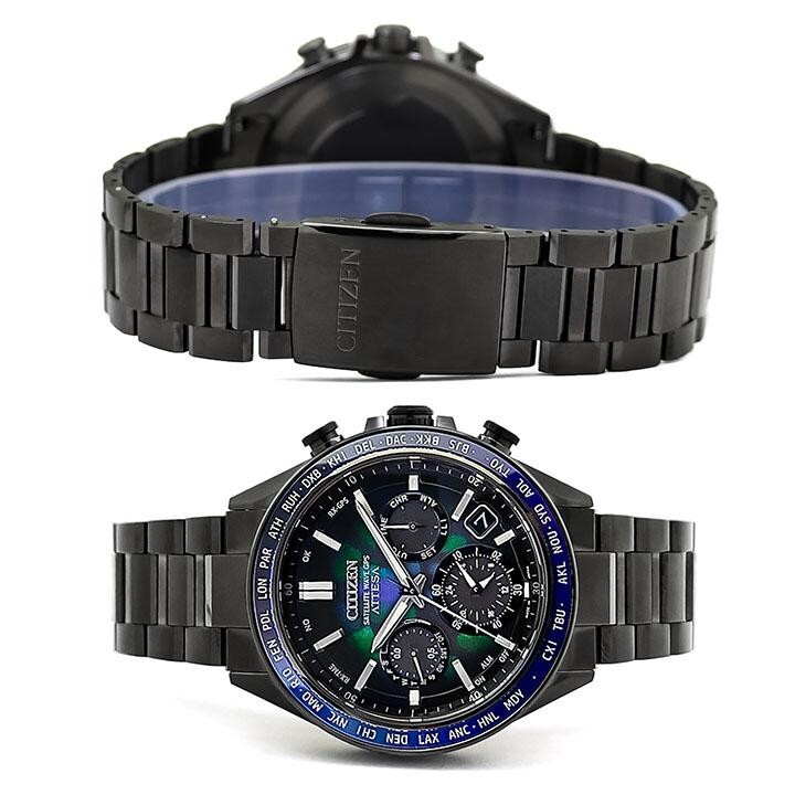 Pre-owned Citizen Attesa Cc4057-60e Layers Of Time Limited Eco Drive Titanium Men's Watch
