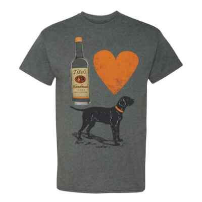 TITO'S VODKA  I LOVE DOGS UNISEX T-SHIRT SIZE MEDIUM BRAND NEW