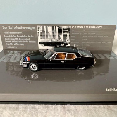 Rare France Minicar Citroen Sm / Black 1/43 Mini Champs