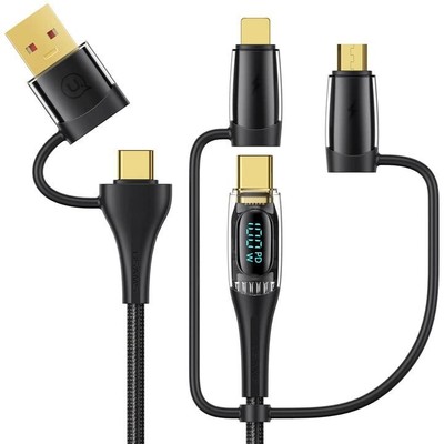 USB C to Multi Charging Cable, USAMS 100W 4FT 5A Type C to Type C Fast Charge...