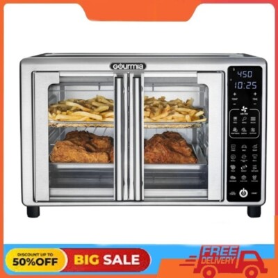 New Gourmia 6-Slice Digital Toaster Oven Air Fryer with 19 One-Touch Presets