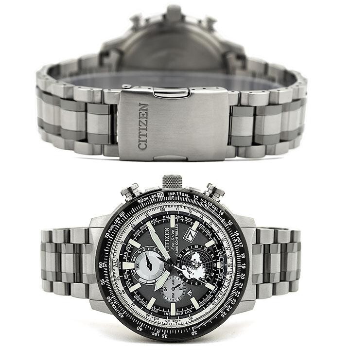 Pre-owned Citizen Promaster By3006-53h Sky Series Geo Trekker Eco Drive Men's Watch