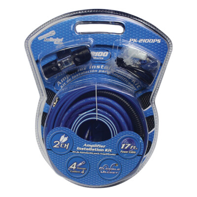 Audiopipe PK2100PS 4 Gauge Flexible Cables Amp Wiring Kit 2100W