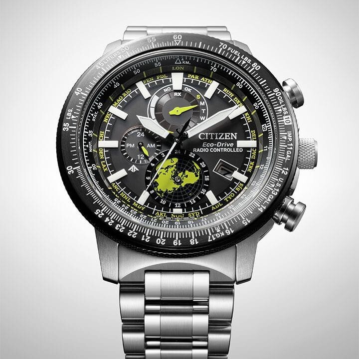 Pre-owned Citizen Promaster Sky Geo Trekker Direct Flight Watch Men's By3006-53e