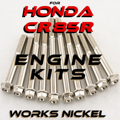 Works Nickel ENGINE Bolt Kit for Honda CR 85R | Fasteners u need for ur project!
