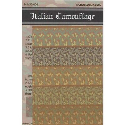 1/35 Italian Camouflage Decal CrossDelta 006 PLAMODEL INFANTRY DECAL