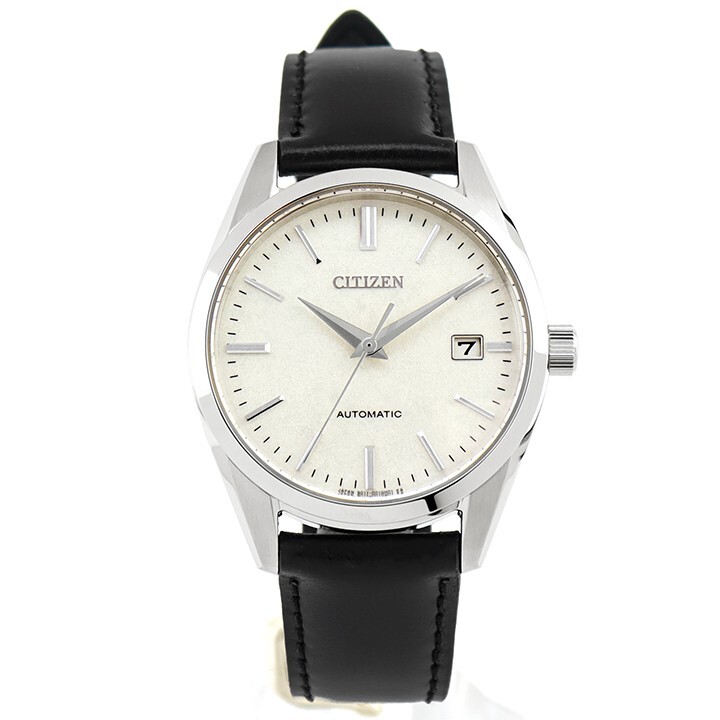 Pre-owned Citizen Collection Nb1060-04a Men's Wrist Watch Silver Leaf Lacquer Dial Model N