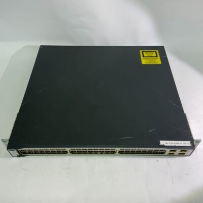 Cisco Catalyst 3750G Series WS-C3750G-48PS-S V05 PoE-48 Gigabit Switch