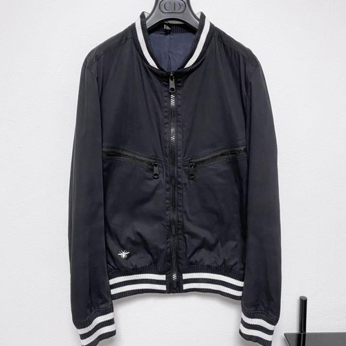 DIOR HOMME Bee embroidery MA-1 Stadium Jumper Jacket 46 auth DIOR HOMME Bee embroidery MA-1 Stadium Jumper Jacket 46 auth