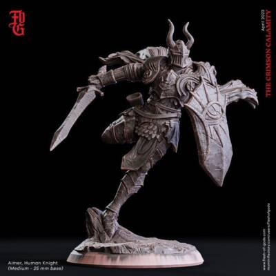 Aimer, Human Knight  by Flesh of Gods | D&D | Pathfinder