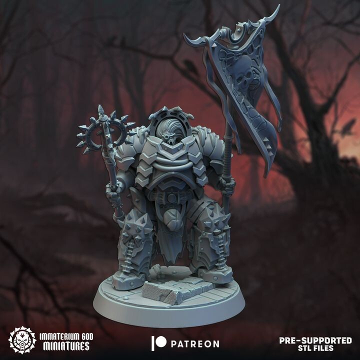 Black Court (Standard-Bearer) Compatible Warhammer 40000