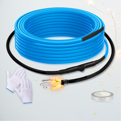 SnulyHeet 6 FT Pipe Heat Tape,Thermostat Wire,Water Heater Pipe Heating Cable