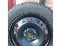 Skoda Octavia Mk2 Winter Tyres on Steel Rims x 4