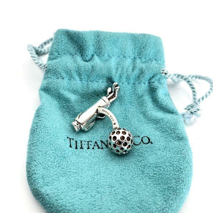 Tiffany & Co. ゴルフボールカフリンクス Tiffany & Co. Single Cufflinks Golf Ball Bag Sterling Silver