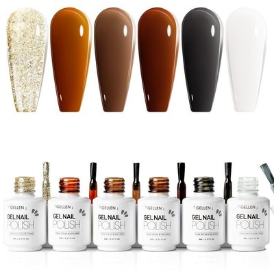 Translucent Gel Polish Kit Sheer Amber Tones