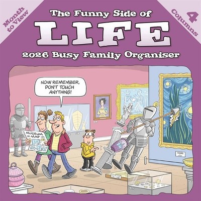Otter House Large Wall Wiro Month to View Funny Side Of Life Family Planner 2026