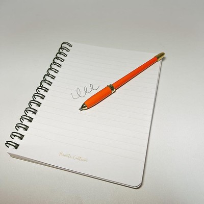 LOUIS VUITTON Ballpoint pen Metal Orange x Gold no Box