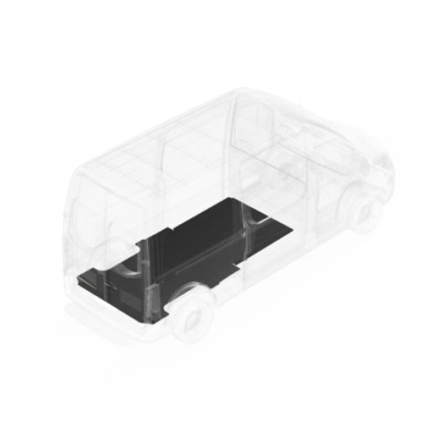 Legend Fleet AutoMat-Bar Rubber Mat w/o Sills For 2007-2018 Sprinter 144''