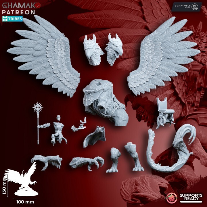 Sorcier SuprÃªMe Sur Griffon A 2 Tetes Compatible Warhammer