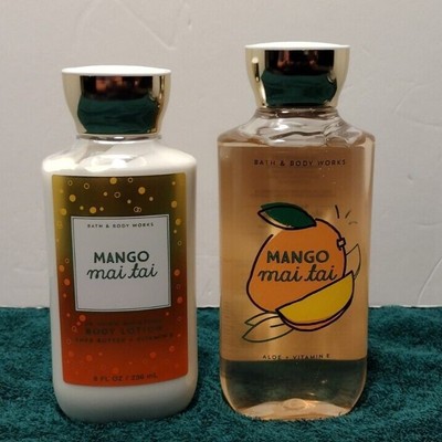 Bath & Body Mango Mai Tai lot shower gel & lotion