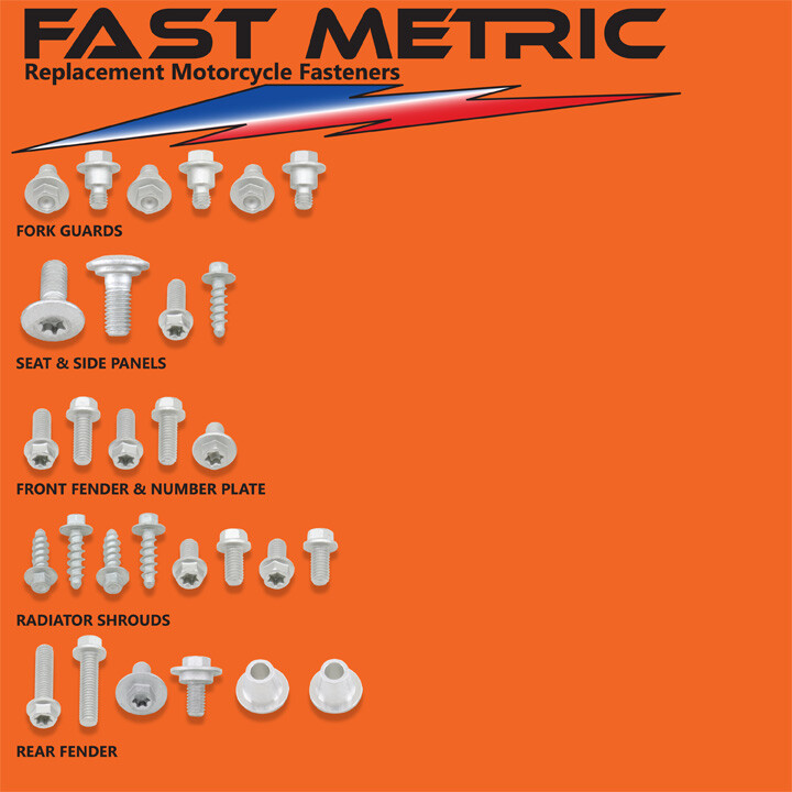 2019-2020 KTM 250 SX-F 4-Stroke Plastics & Body Bolt Kits-EVERY Fastener needed