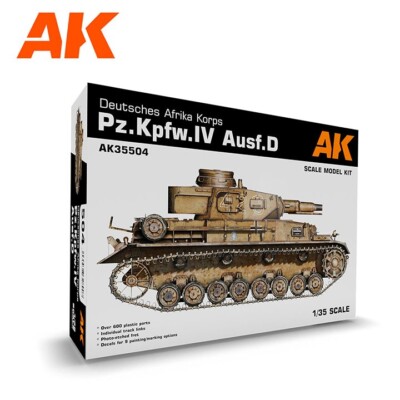 AK interactive #AK35504 1/35 PZ.KPFW.IV AUSF.D AFRIKA KORPS