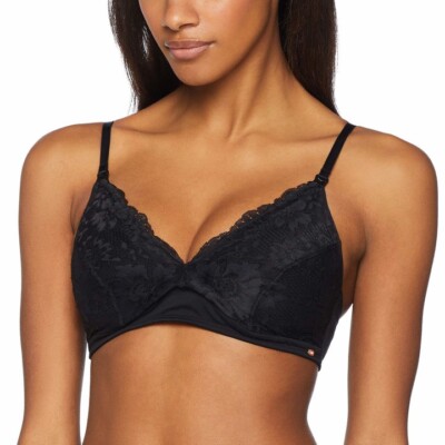 SKINY Refined Maternity Bra Black UK M BRAND NEW