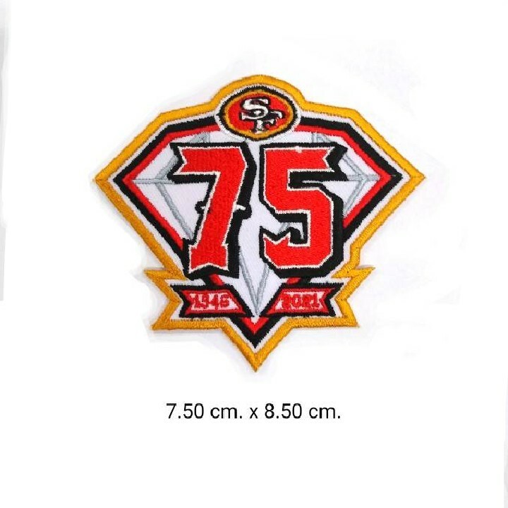くすぶり　NFL 49ers 刺繍ロゴ ゴールド San Francisco 49ers Patch