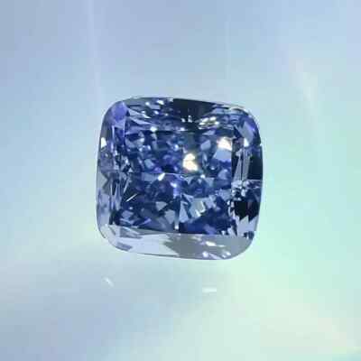 4 Ct Certified Natural Diamond Cushion Cut Blue D Grade VVS1 +1 Free Gift