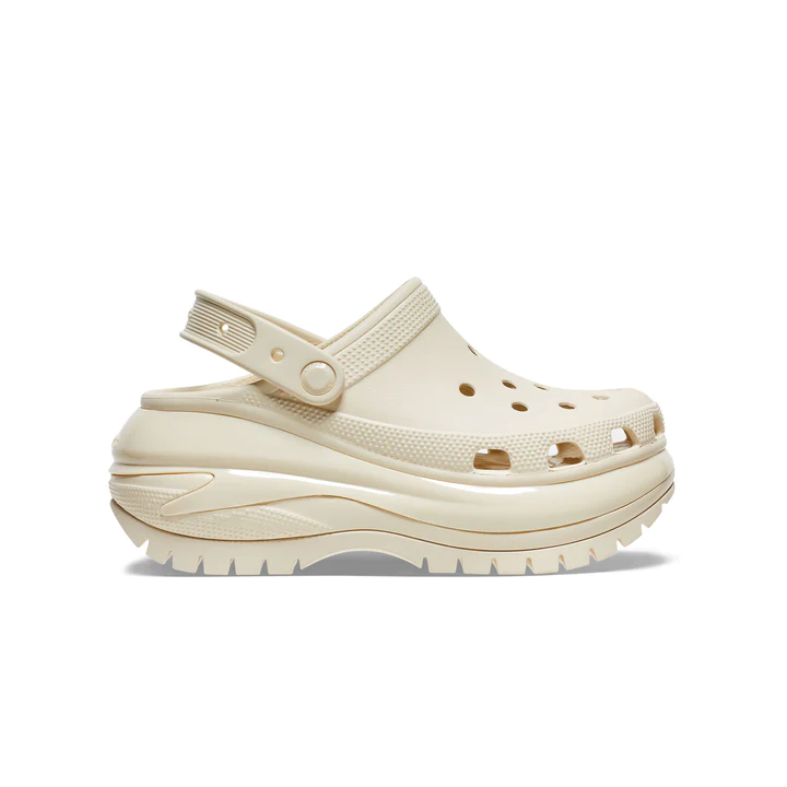 New CROCS Womens UNISEX MEGA CRUSH CLOG 207988-2Y2 BONE US W