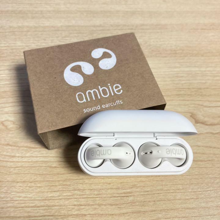 Ambie Sound Earcuffs Earphone AM-TW01 AM-01 White Wireless