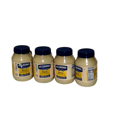Lot of 4 Pack Hellmann'S Real Mayonnaise (120 Oz. Total) - FREE SHIPPING