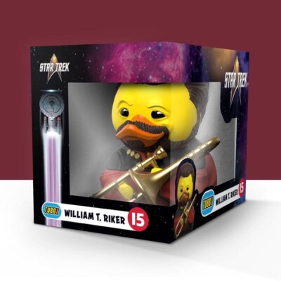 TUBBZ BOXED  Star Trek William T. Riker Collectible Duck  Figure JEEP