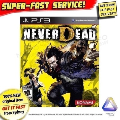 NeverDead PS3 *NEW *RARE *PAL *VIOLENT *WEIRD Sony PlayStation 3 game Never Dead