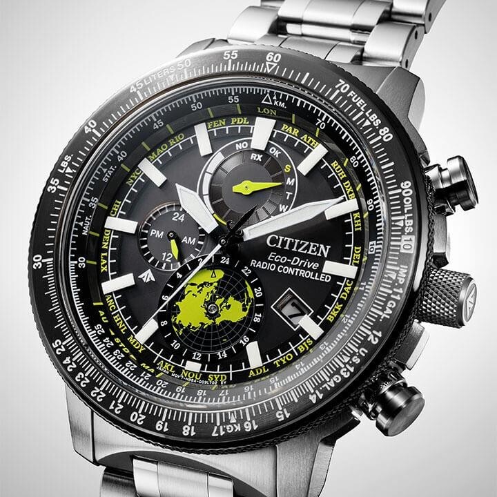 Pre-owned Citizen Promaster Sky Geo Trekker Direct Flight Watch Men's By3006-53e