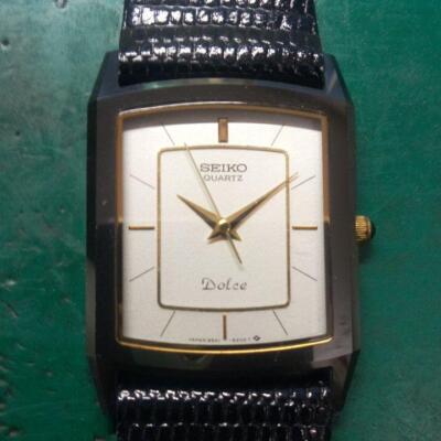 Seiko Dolce 9521-5200 Vintage Stainless Steel Rectangular