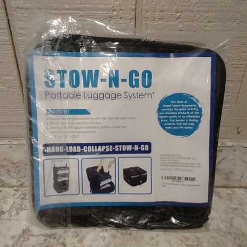 (1) Grand Fusion Stow-N-Go 3-Tiered Hanging Travel System 12" x 12" x 25" SMALL