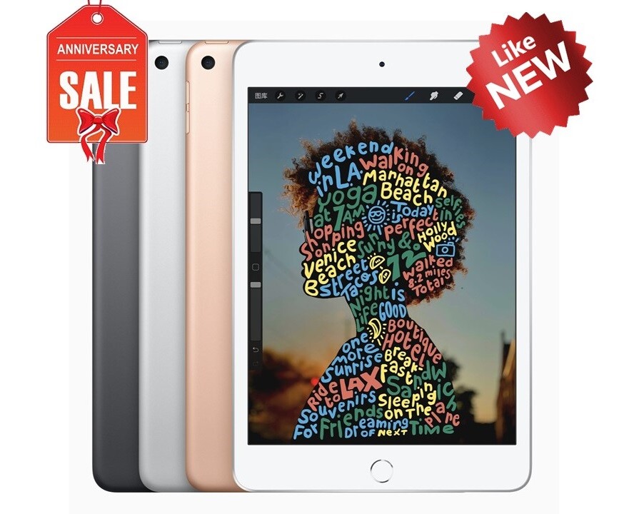 Apple iPad Mini 5th WiFi or Unlocked I Gray Silver Gold I