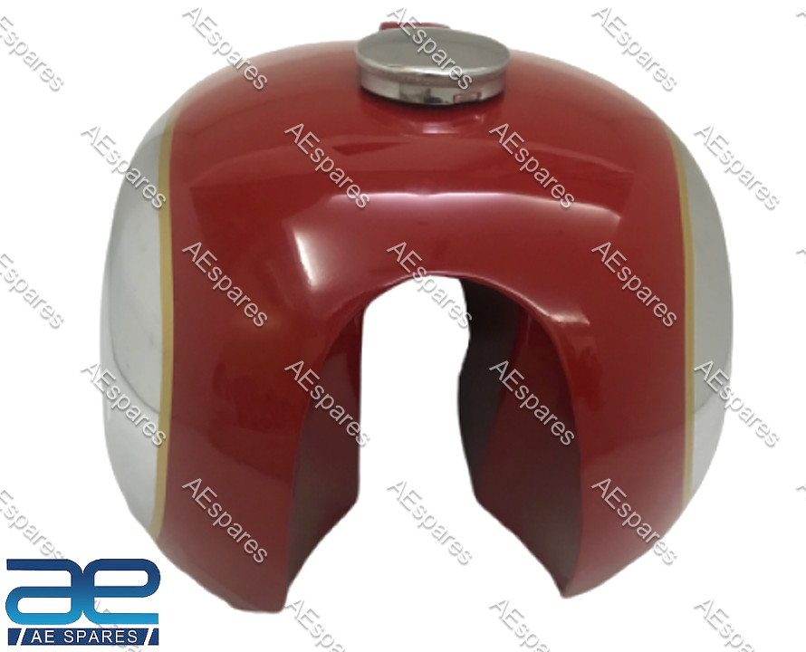 For BSA A7 A10 Super Rocket Petrol Fuel Tank Painted With Knee Pad & Cap  